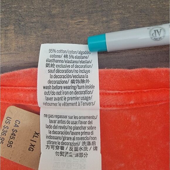 Victoria’s Secret PINK Adjustable Ruched Side Tank Dress Orange Mini Size XL - Picture 11 of 11